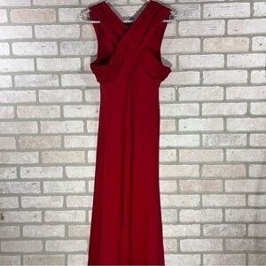 ASOS NWT Rust Cross Front Sleeveless Midi Dress Size 8 Tall